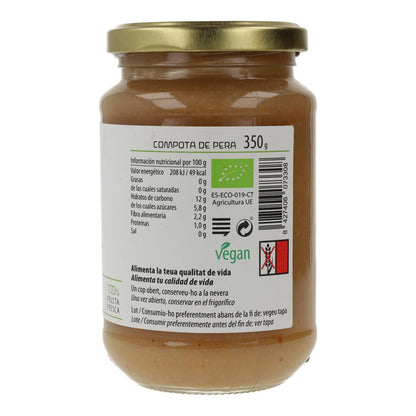 Compota de pera ECO Cal Valls, 350 g