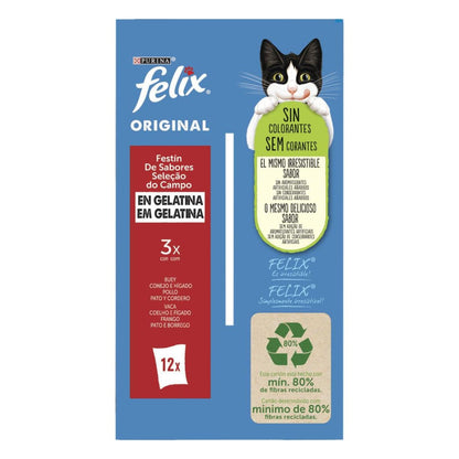 FELIX Original Festín de Sabores in Gelatine 12 x 85 g