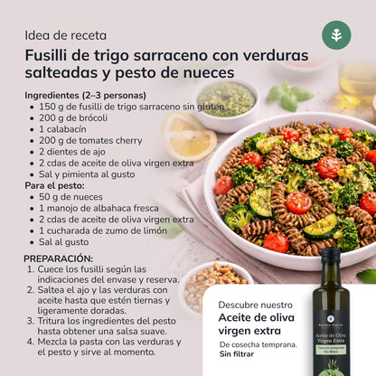 Spirales de sarrasin ECO sans gluten Planeta Huerto 500 g