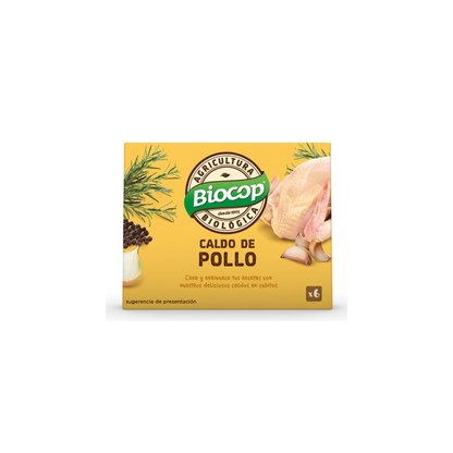 Cubes de bouillon de poulet Biocop, 6 x 11 g