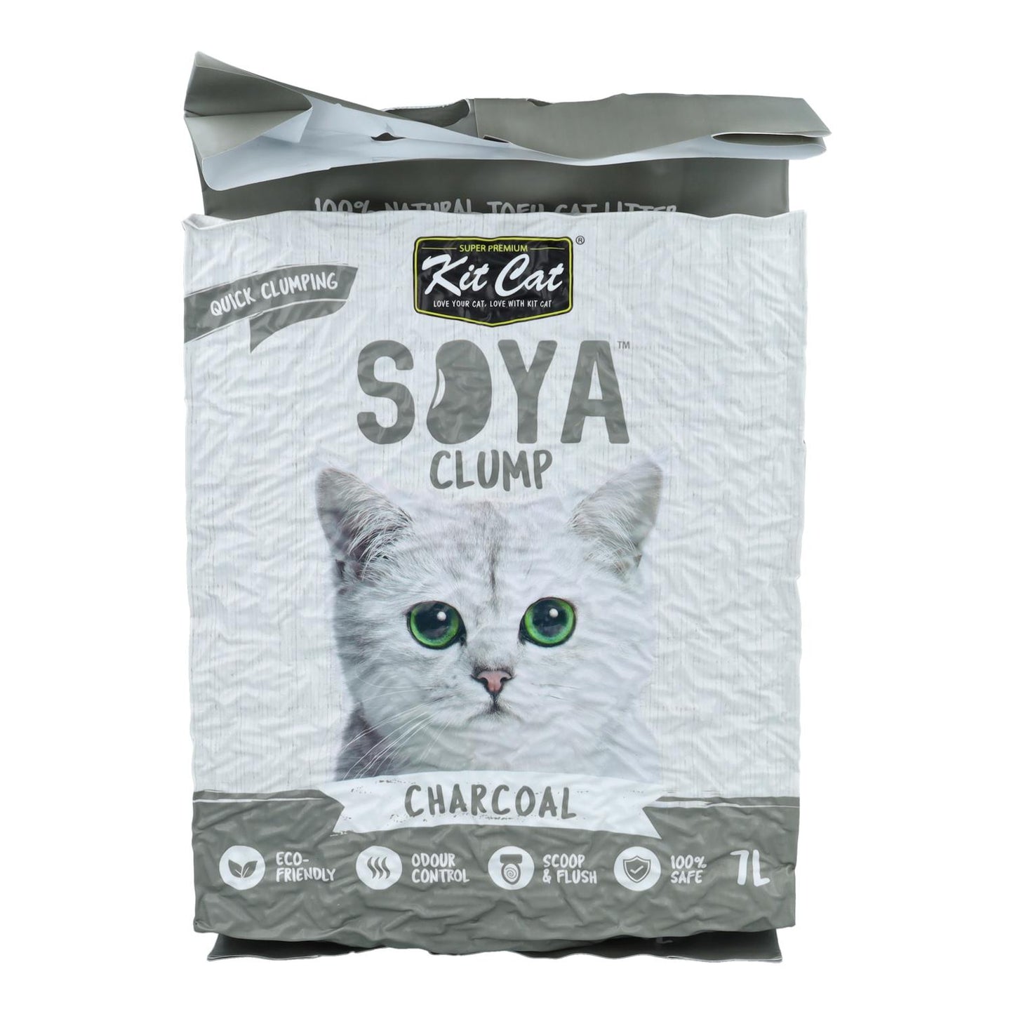 Kit Cat Arena Eco SoyaClump - Charcoal 7 L Sabbia per gatti