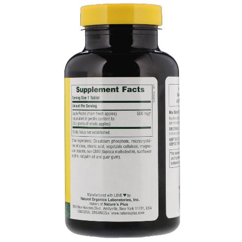 Pectina di mela 500 mg 180 compresse Natures Plus