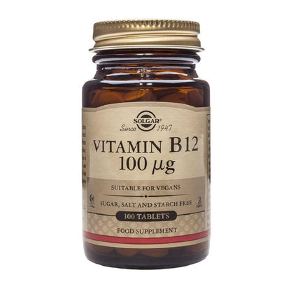 Vitamin B12 100 mcg Solgar 100 tabletter