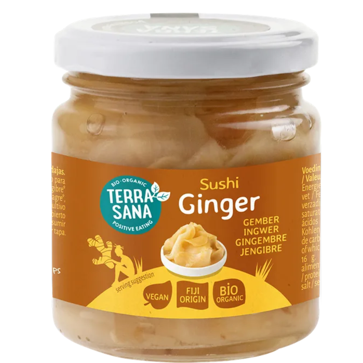 Terrasana sushi ginger 190 g
