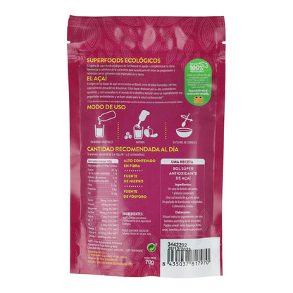 Poudre d'açaï bio Sol Natural 70 g
