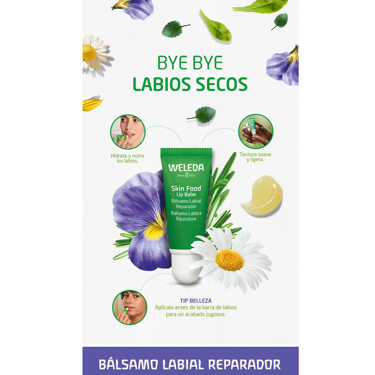 GLOW Skin Food Original 75 ml + Lippenpflege als Geschenk, Weleda