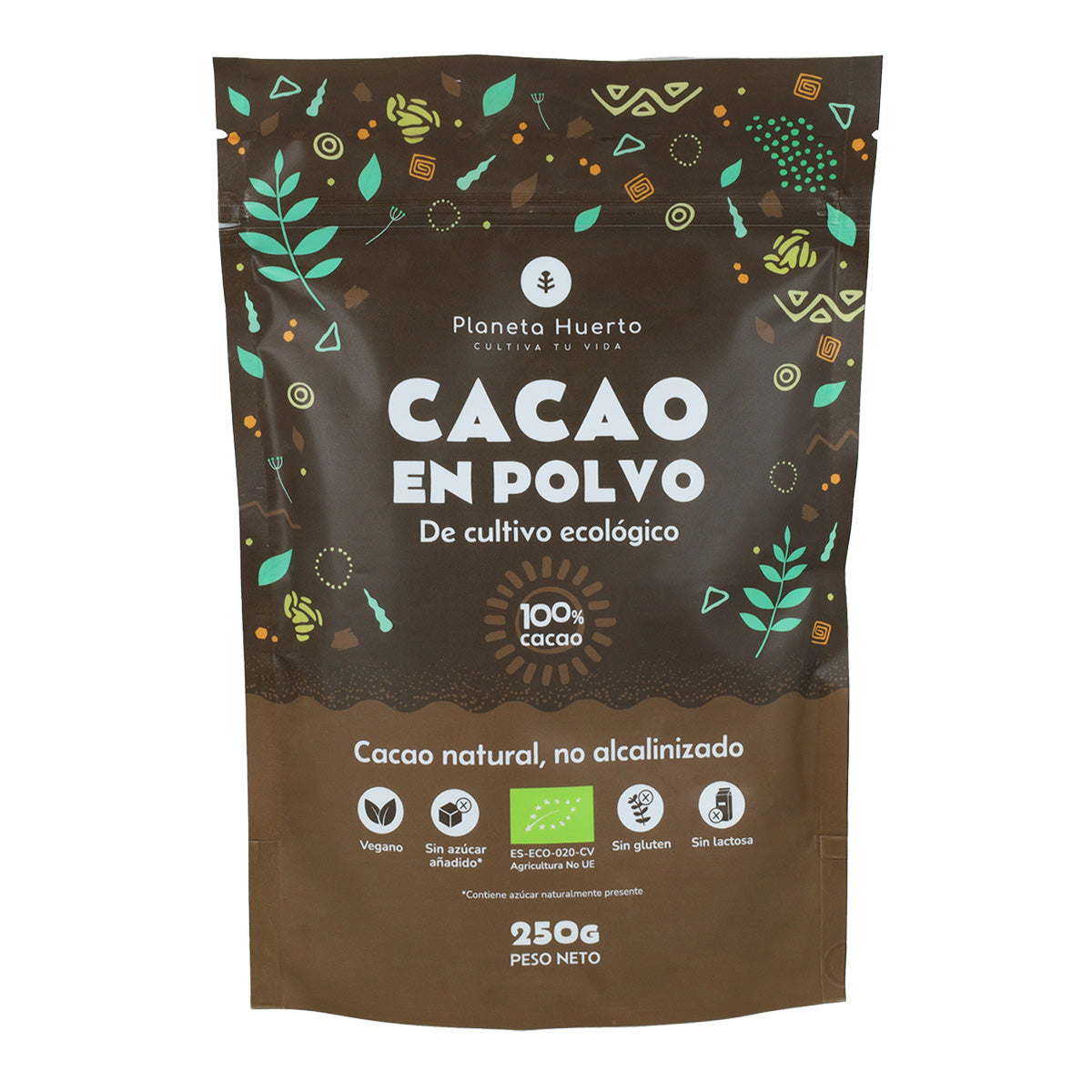 Emballage 2x Cacao en poudre ECO Planeta Huerto 250 g