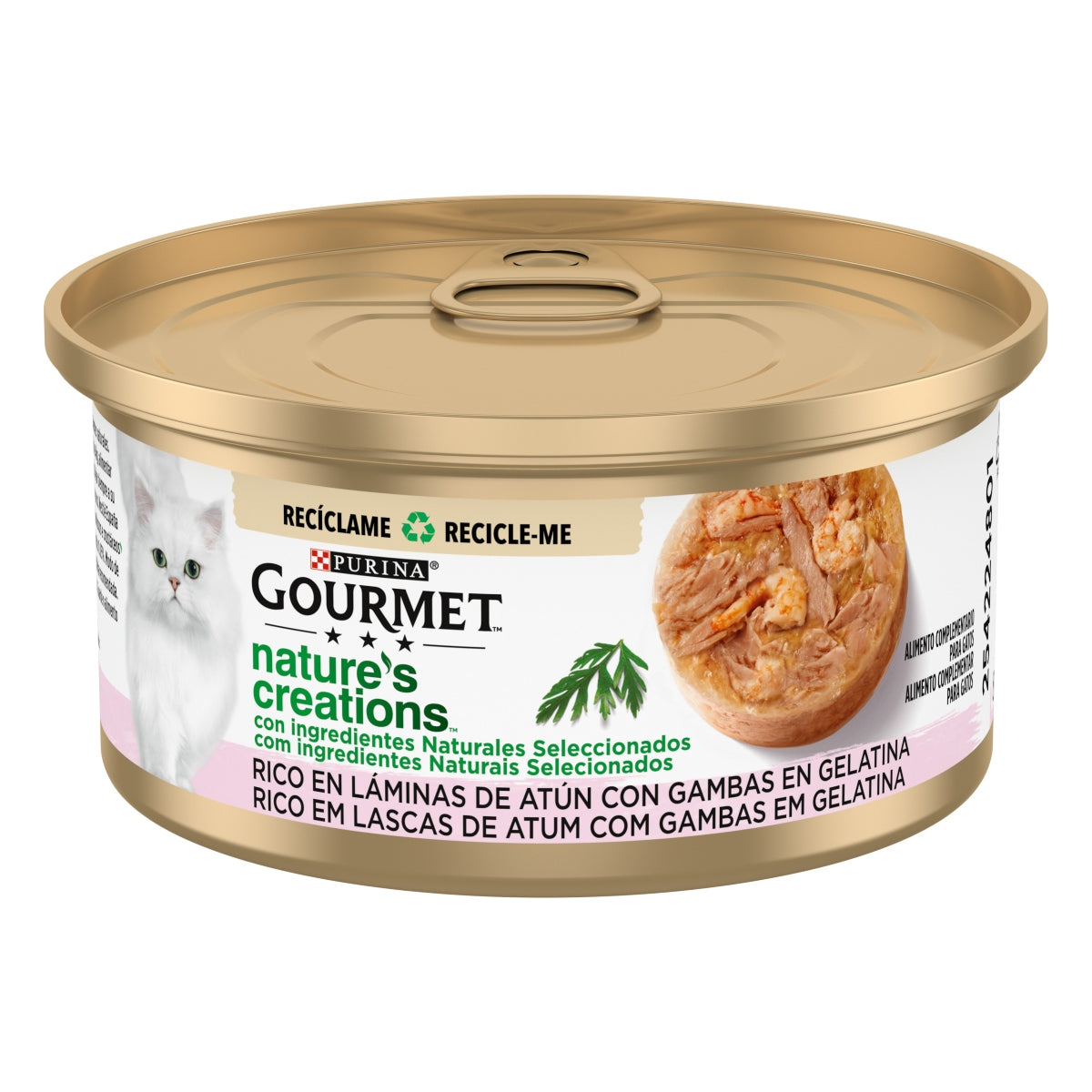 GOURMET Nature's Creations Riche en lamelles de thon et crevettes en gelée 70 g