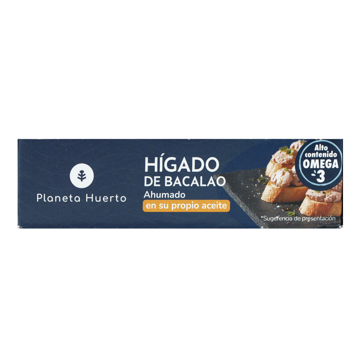 Pack of 12 cod liver in its own oil, Planeta Huerto, 120 g