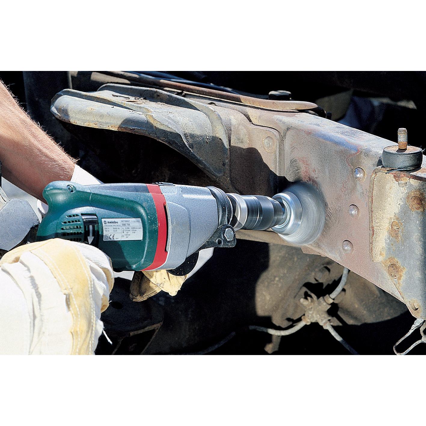 Metalen borstel voor boormachine met zeshoekige schacht 1/4" (6,35 mm) Ø 75 mm