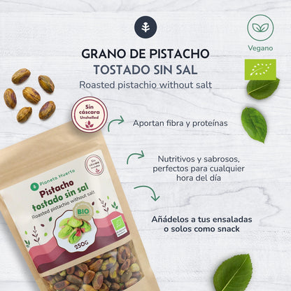 Pistacchio tostato non salato Eco Planeta Huerto 250 g
