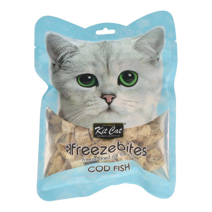 Kit Cat FreezeBites – Kabeljau 15 g Natürlicher gefriergetrockneter Snack für Katzen