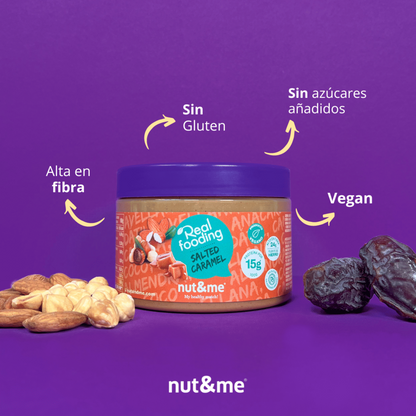 Crème d'amandes et de noisettes au goût de caramel salé 250 g Realfooding