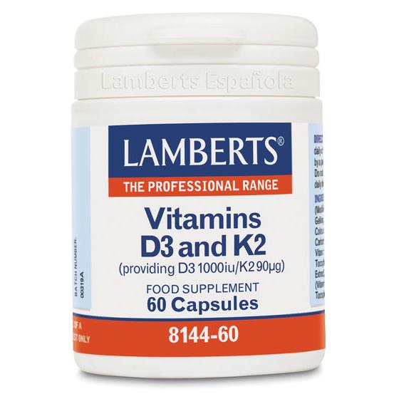 Vitamin D 3 1000 IE und Vitamin K2  90 µg, Lamberts