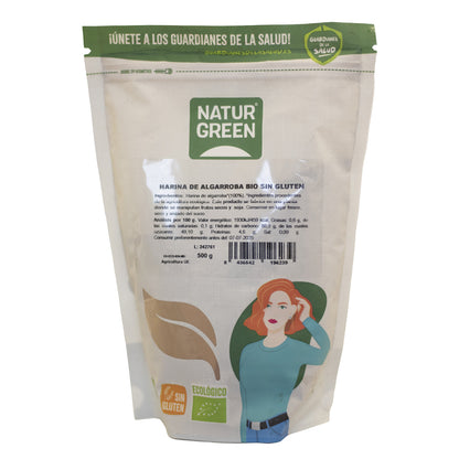 Glutenfreies Bio-Johannisbrotmehl NaturGreen 500 g