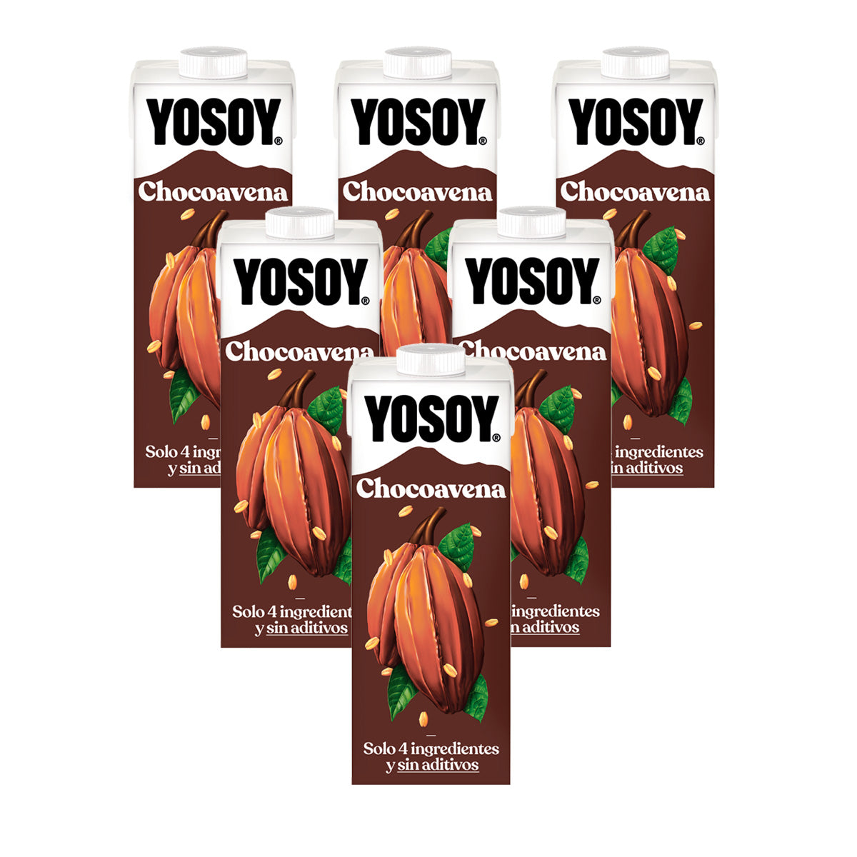 6er-Pack Schoko-Haferdrink YOSOY 1 l