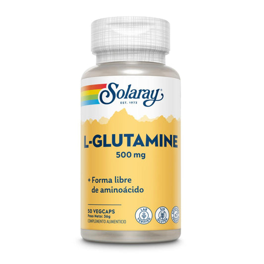 L-Glutamine 500 mg Solaray, 50 capsules