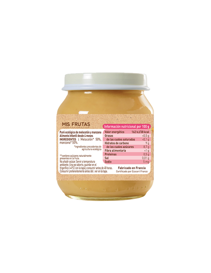 Petit pot de pêche et pomme Babybio 130 g