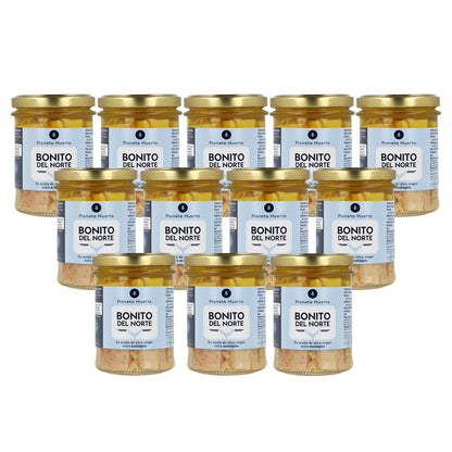Opakowanie 12x Bonito del Norte w oliwie z oliwek ECO Planeta Huerto 200 g