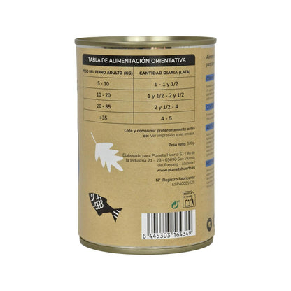 Opakowanie 6 x Bezzbożowa mokra karma Superpremium dla psów Łosoś 380 g Planeta Huerto