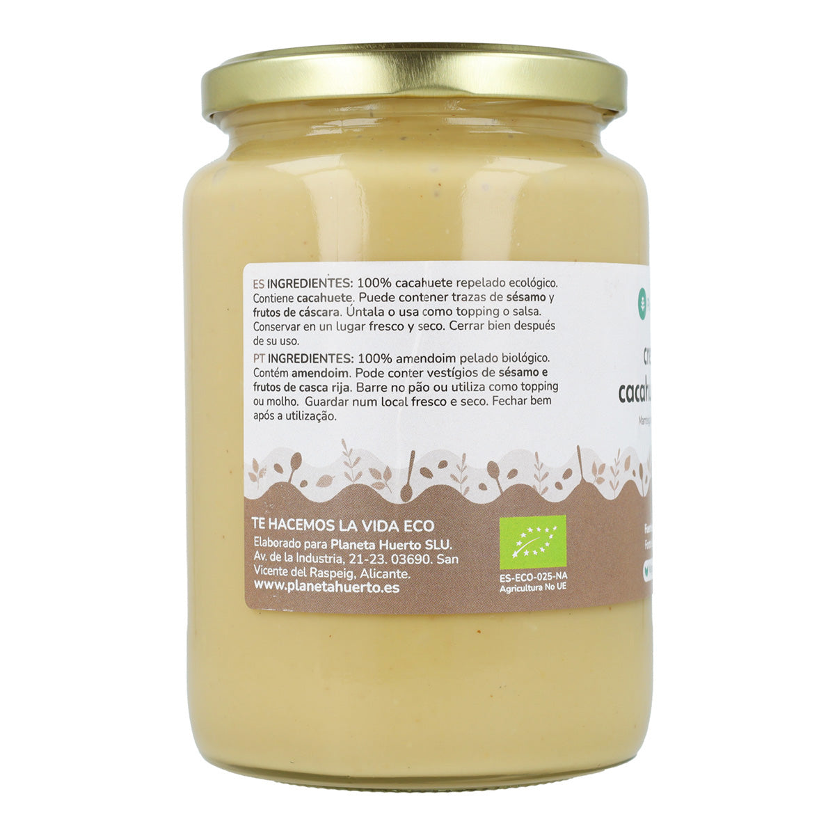 Planeta Huerto organic crunchy peanut butter 700 g