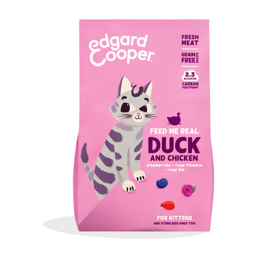 Katzenfutter Kitten Frische Ente und Huhn Edgard & Cooper 2 kg