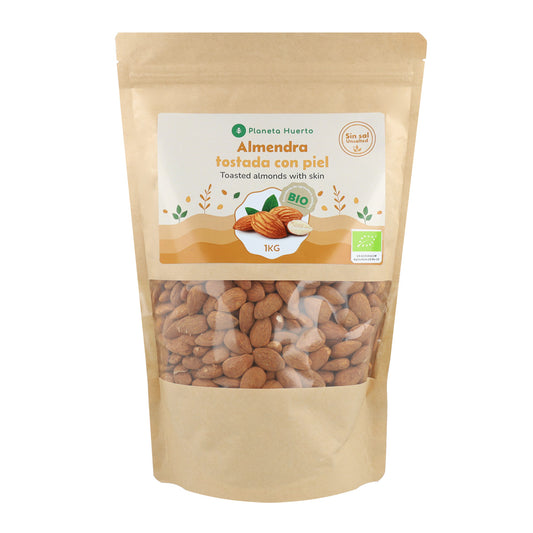Almendra tostada con piel ECO Planeta Huerto 1 kg