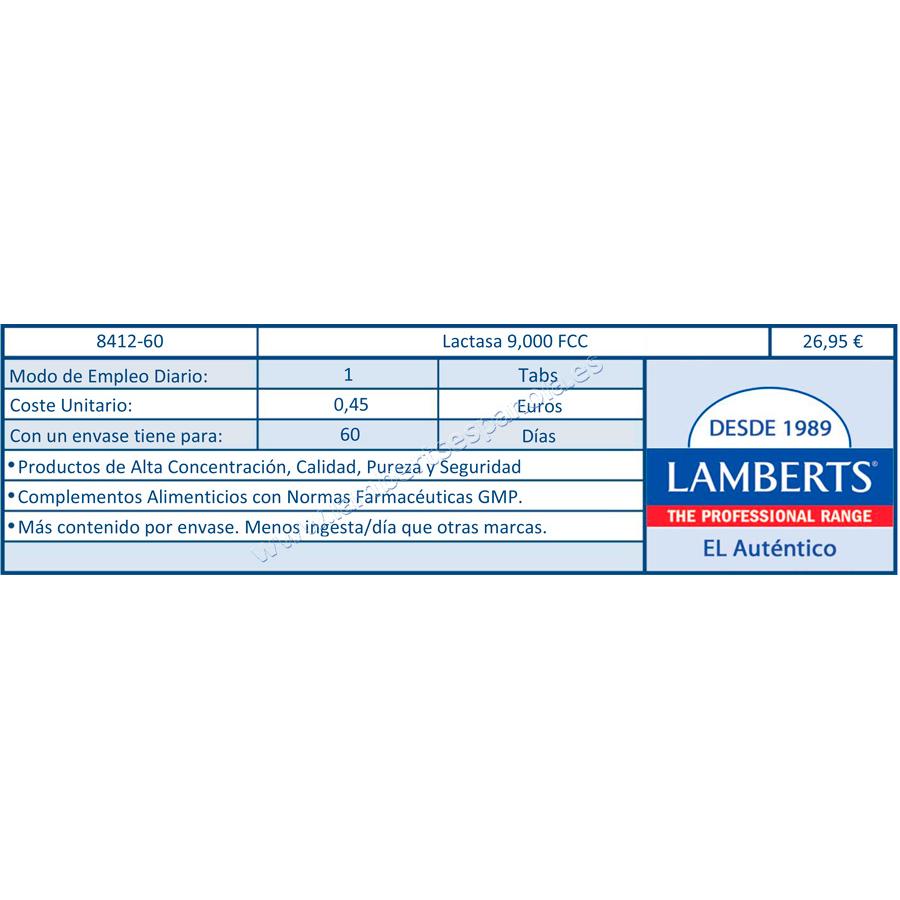 Laktase Verdauungsenzym in Tabletten Lamberts 350 mg