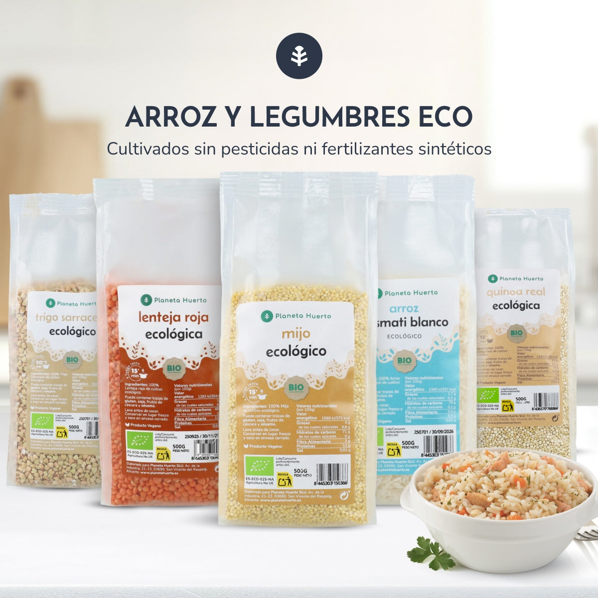 Lentilles rouges ECO Planeta Huerto 500 g