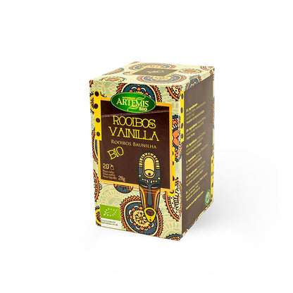 Herbata Rooibos waniliowa do zaparzania Artemis Bio 20 torebek