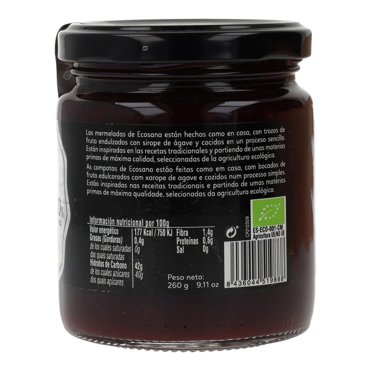 Suikervrije extra bramenjam BIO Ecosana 260 g