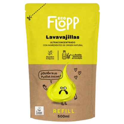 Ultrakonzentriertes Geschirrspülmittel Flopp 16