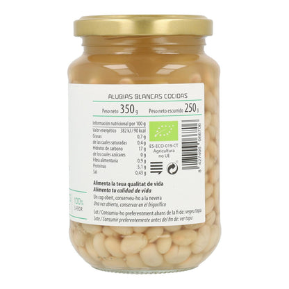 Haricots blancs cuits biologiques Cal Valls 350 g