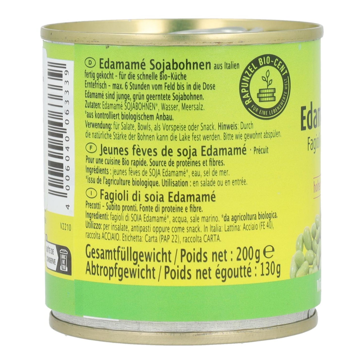 Rapunzel Edamame Sojabohnen, 200 g