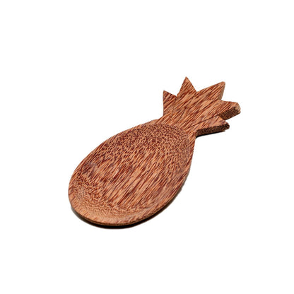 Holzteller aus Kokosnuss in Ananasform 25 x 11 cm