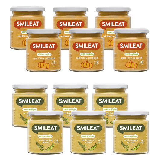 12er-Pack Veggie-Gläschen 6m+ Smileat