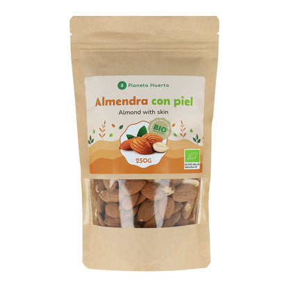 Almendra natural con piel ECO Planeta Huerto 250 g