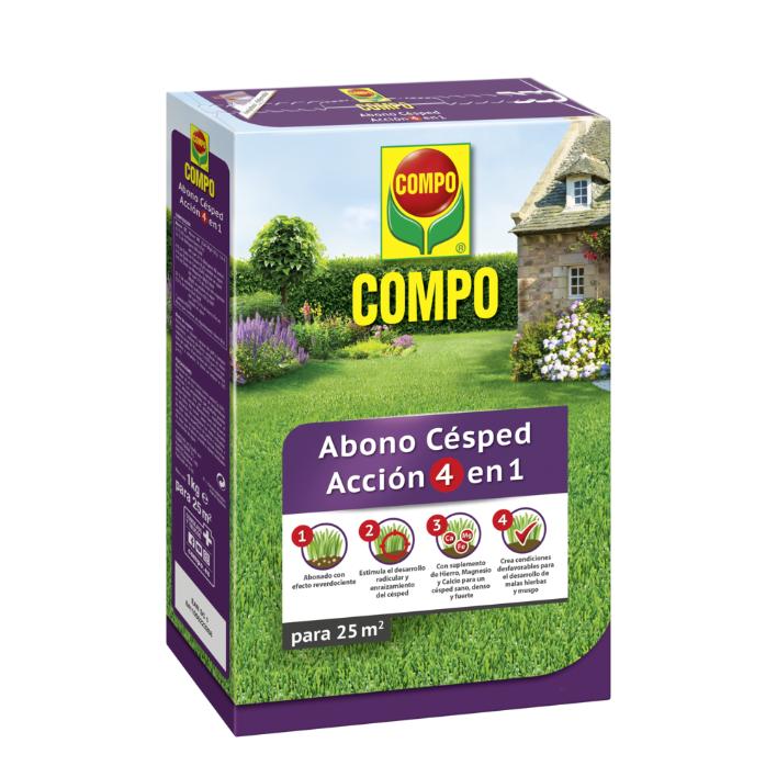 Compo Engrais pour gazon action 4 en 1 3 kg