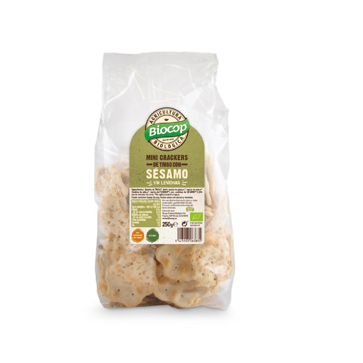 Mini crackers au blé et au sésame Biocop 250 g