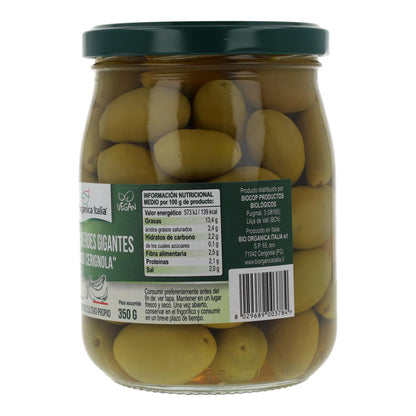 Riesige grüne Oliven Bio Organica Italia 550 gr