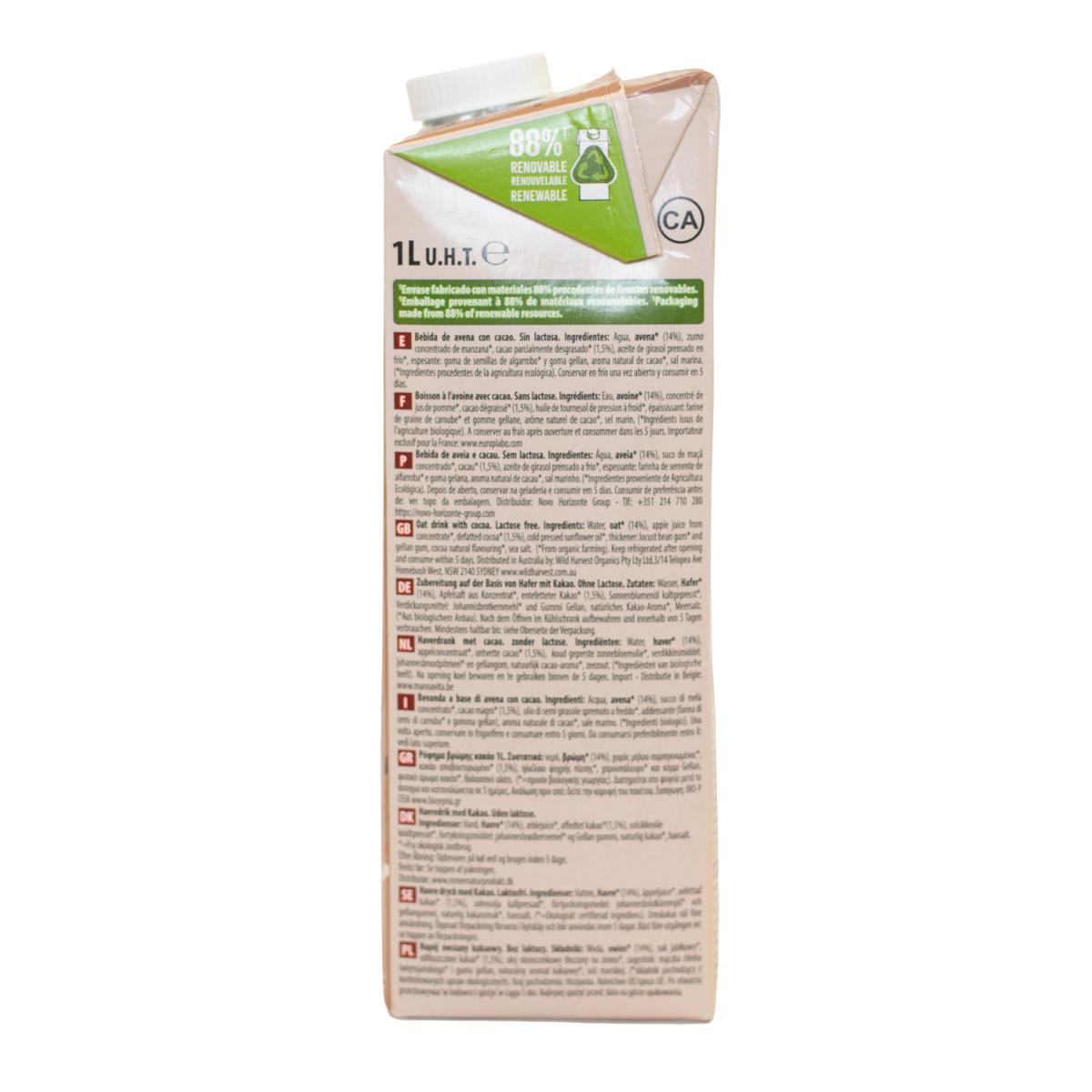 Bio-Hafer-Kakao-Getränk NaturGreen 1 l
