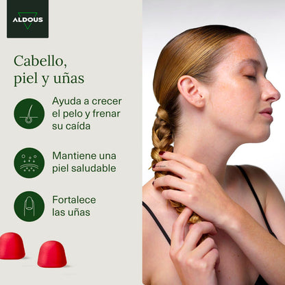 Bonbons gélifiés à la biotine Aldous 120 gummies