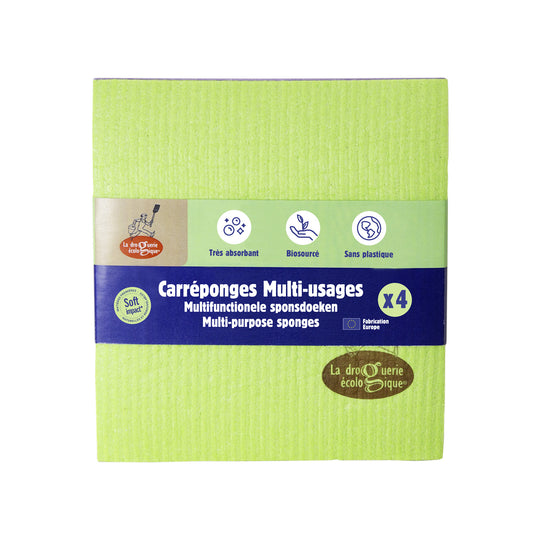 Cellulose/cotton cleaning cloths 4 pcs