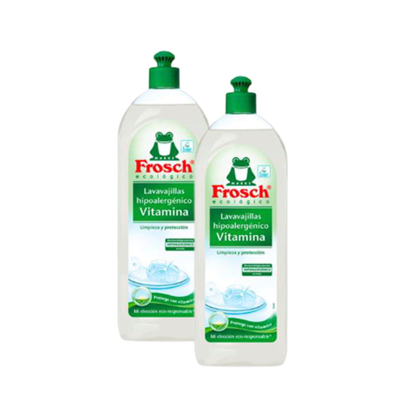 2-pack 750 ml hypoallergen diskmedel Frosch