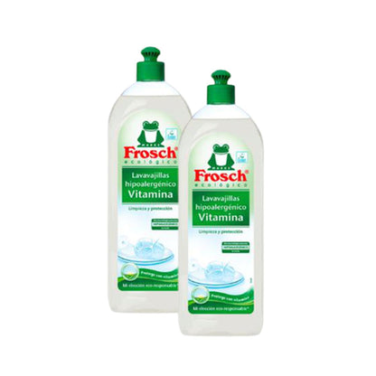 2-pack 750 ml hypoallergen diskmedel Frosch
