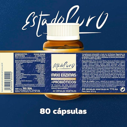 Maxi Enzyme mit Probiotika, Tongil, 80 pflanzliche Kapseln