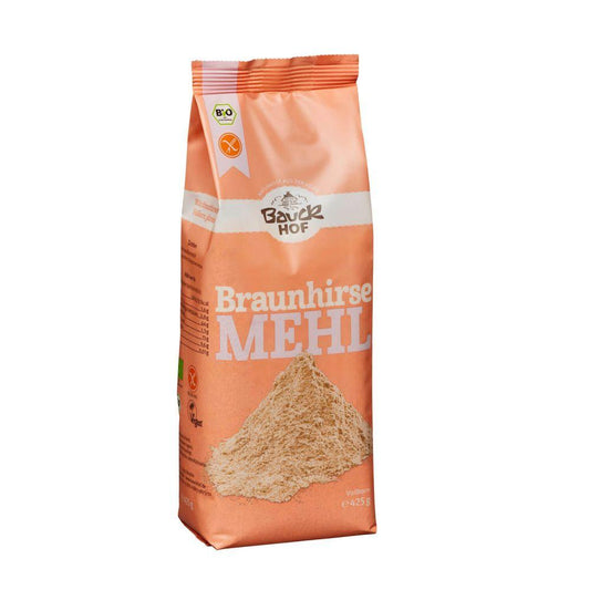 Farine de millet brun complet sans gluten Bauckhof 425 g
