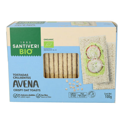 Toasts d'avoine Santiveri légers et croustillants 100 g