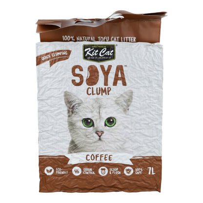 Kit Cat Arena Eco SoyaClump – Coffee 7 l Katzenstreu
