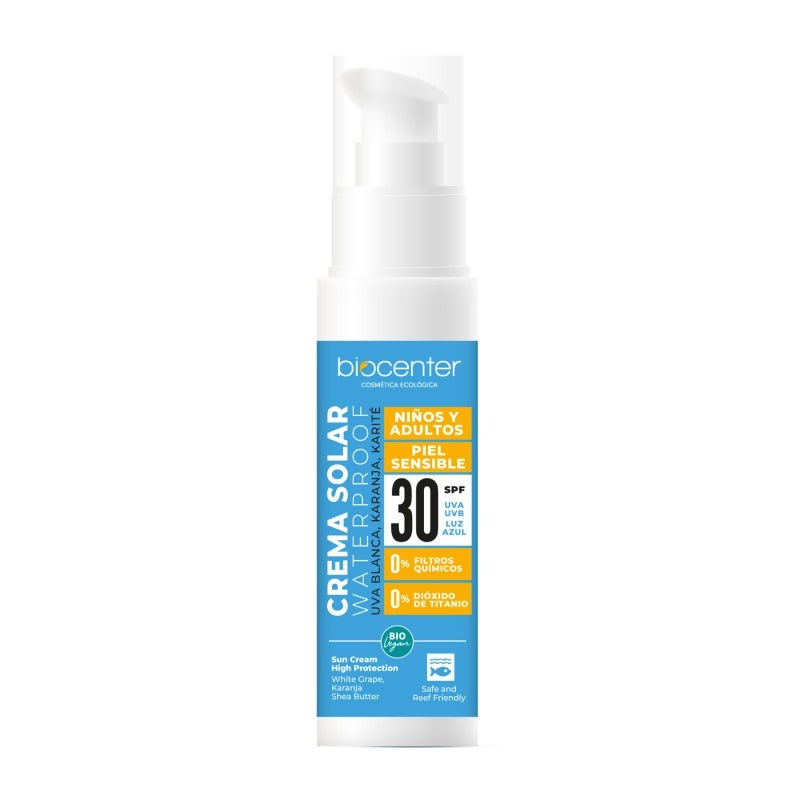 Spray solaire haute protection UVA SPF 30 biologique, vegan, sans nanoparticules 125 ml